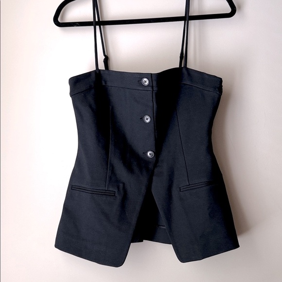 NWT | Revolve L’ACADEMIE Benigna Tux Top in Black Medium - Picture 4 of 15
